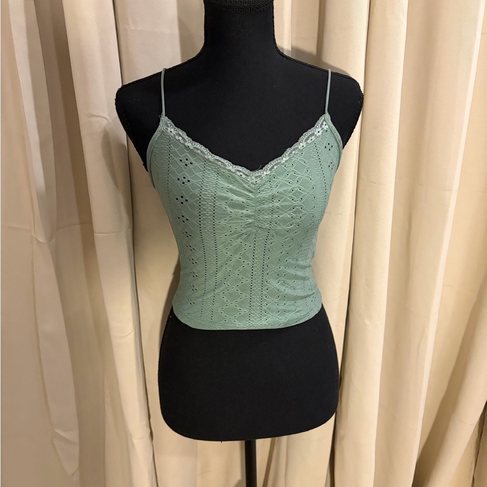 Mint Green Lace Cami Top